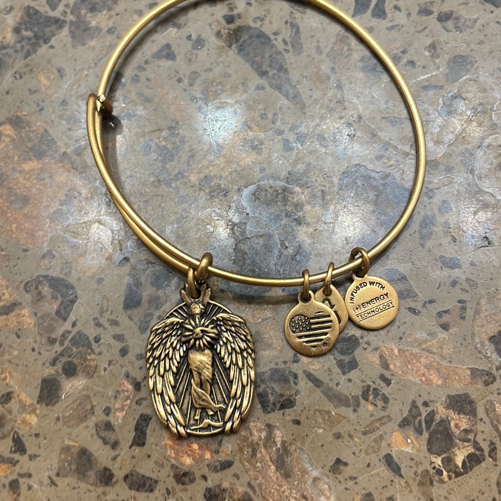 Alex and Ani gold bracelet “guardian of knowledge”